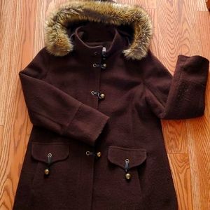 Vintage look felt coat